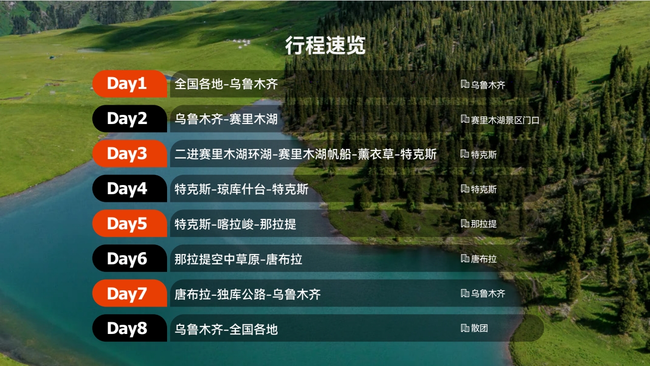 乐心伊犁8日奢享之旅
